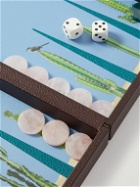 Alexandra Llewellyn - Desert Travel Pebble-Grain Leather Backgammon Set