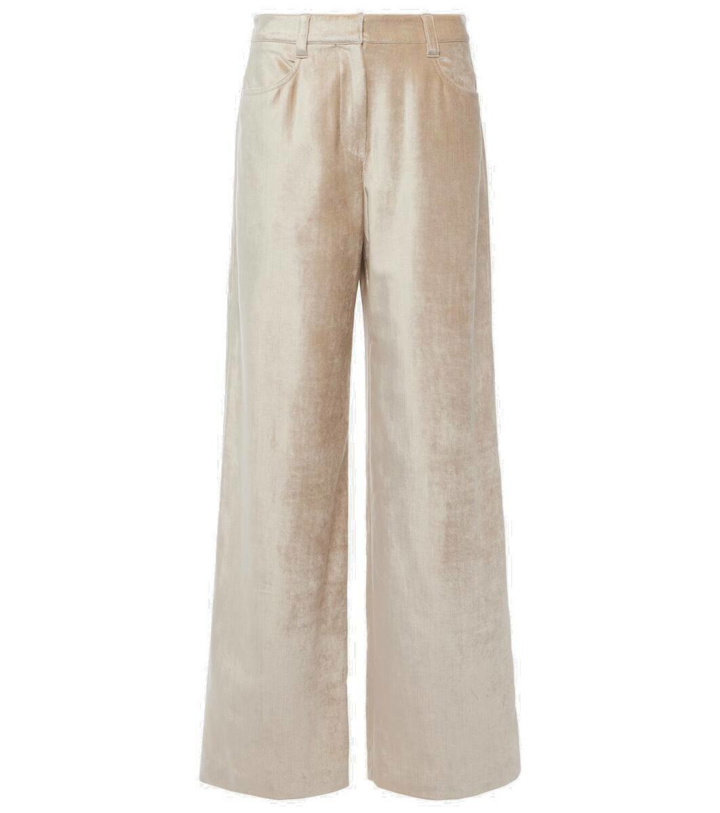 Photo: Brunello Cucinelli Cotton-blend wide-leg pants