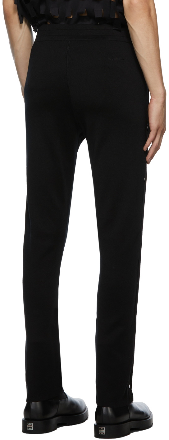 Givenchy Black Side Snap Lounge Pants Givenchy