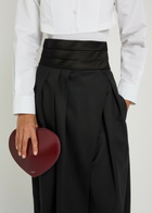 Alaïa Barrel-leg Silk and Stretch-wool Trousers Black