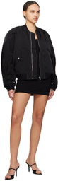 Dion Lee Black Zip Bomber Jacket