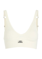 Love Stories Posey Cotton-blend Soft-cup bra Off White