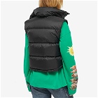 XOXOGOODBOY Women's Gold Button Padded Vest in Black