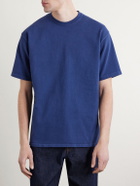 A.PRESSE - Vintage Cotton-Jersey T-Shirt - Blue
