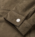 Officine Generale - Liam Cotton-Blend Corduroy Overshirt - Green