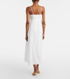 Posse Danielle lace-trimmed cotton midi dress