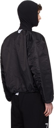 Prototypes Black & Khaki Deflated Reversible Bomber Jacket