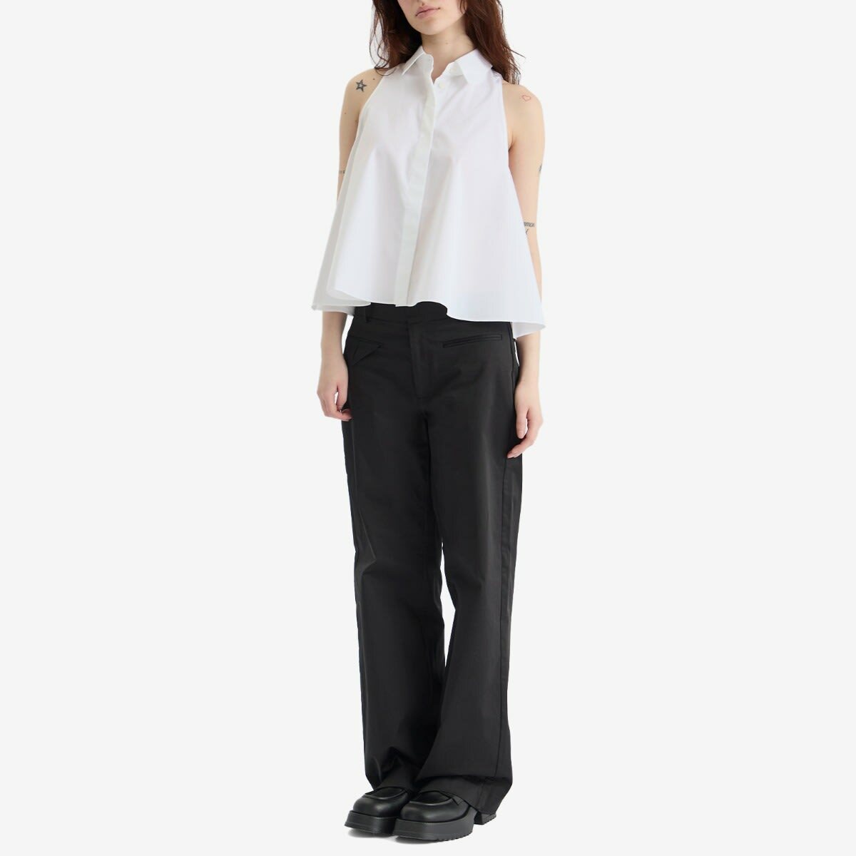 Marni Women's Sleeveless Shirt in Lily White