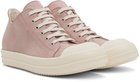 Rick Owens DRKSHDW Pink Low Sneaks Sneakers