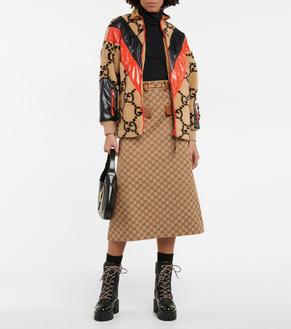 Gucci - GG quilted leather lace-up boots