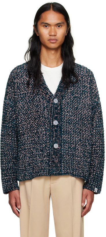 Photo: Bonsai Green & Pink Buttoned Cardigan