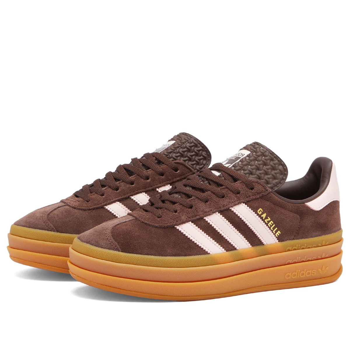 Adidas Women's Gazelle Bold W in Auburn/Icey Pink/Gold adidas