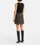 Blazé Milano Coci wool-blend tweed miniskirt