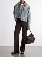 Acne Studios - Camero Camera Waxed-Suede Messenger Bag - Brown