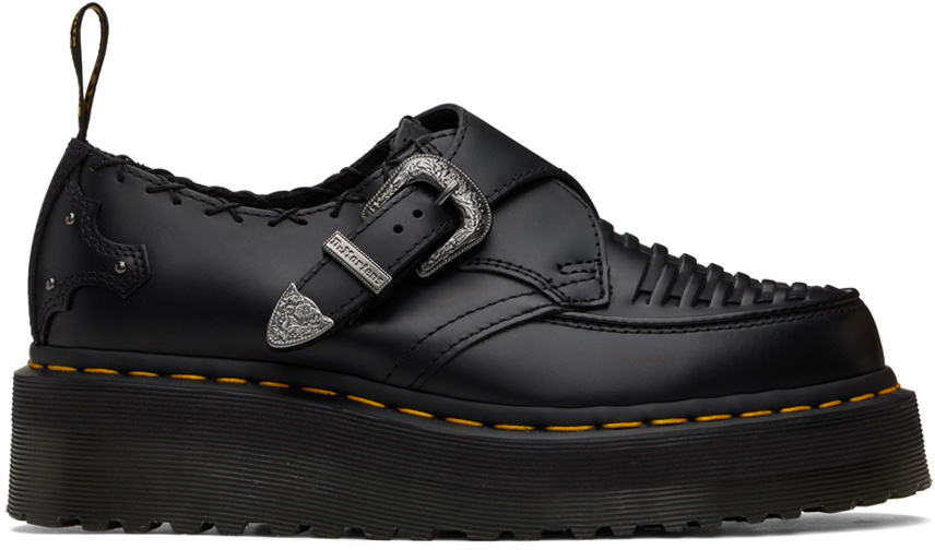 ローファー・オックスフォード Dr.Martens FW24 RAMSEY (31499001W BLACK) Dr. Martens Black Ramsey Smooth Leather Oxfords Dr. Martens
