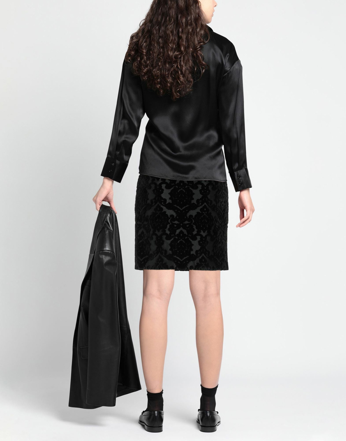 Moschino Womens Denim skirt in Black