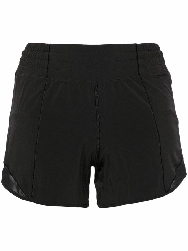 Photo: Lululemon Black Hotty Hot Running Shorts