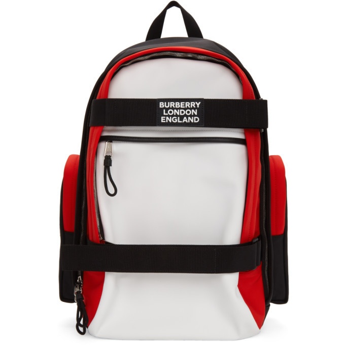 Photo: Burberry White and Red Large Nevis Backpack