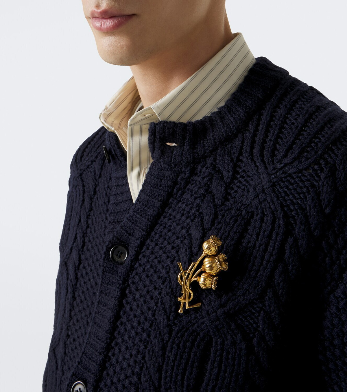 Saint Laurent Cassandre brooch