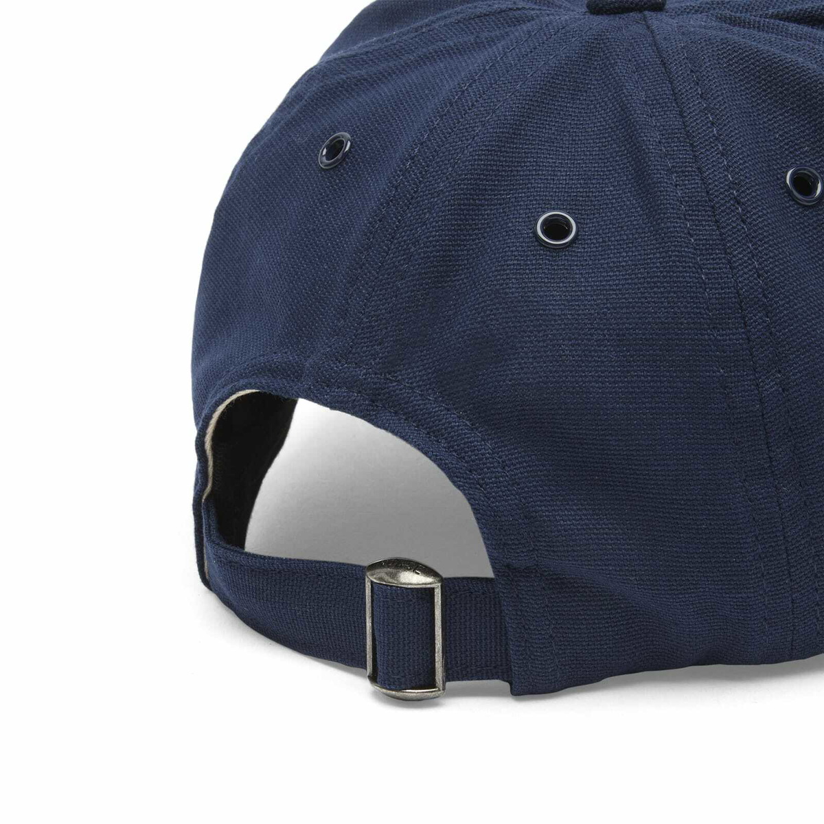 Norse Projects Men's Light Canvas Felt N 8 Panel Cap in Dark Navy 