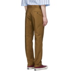 AMI Alexandre Mattiussi Brown Straight-Fit Trousers