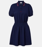 Versace Greca cotton piqué polo dress