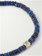 Luis Morais - Gold, Turquoise and Lapis Lazuli Beaded Bracelet