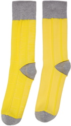 Homme Plissé Issey Miyake Yellow Folding Socks