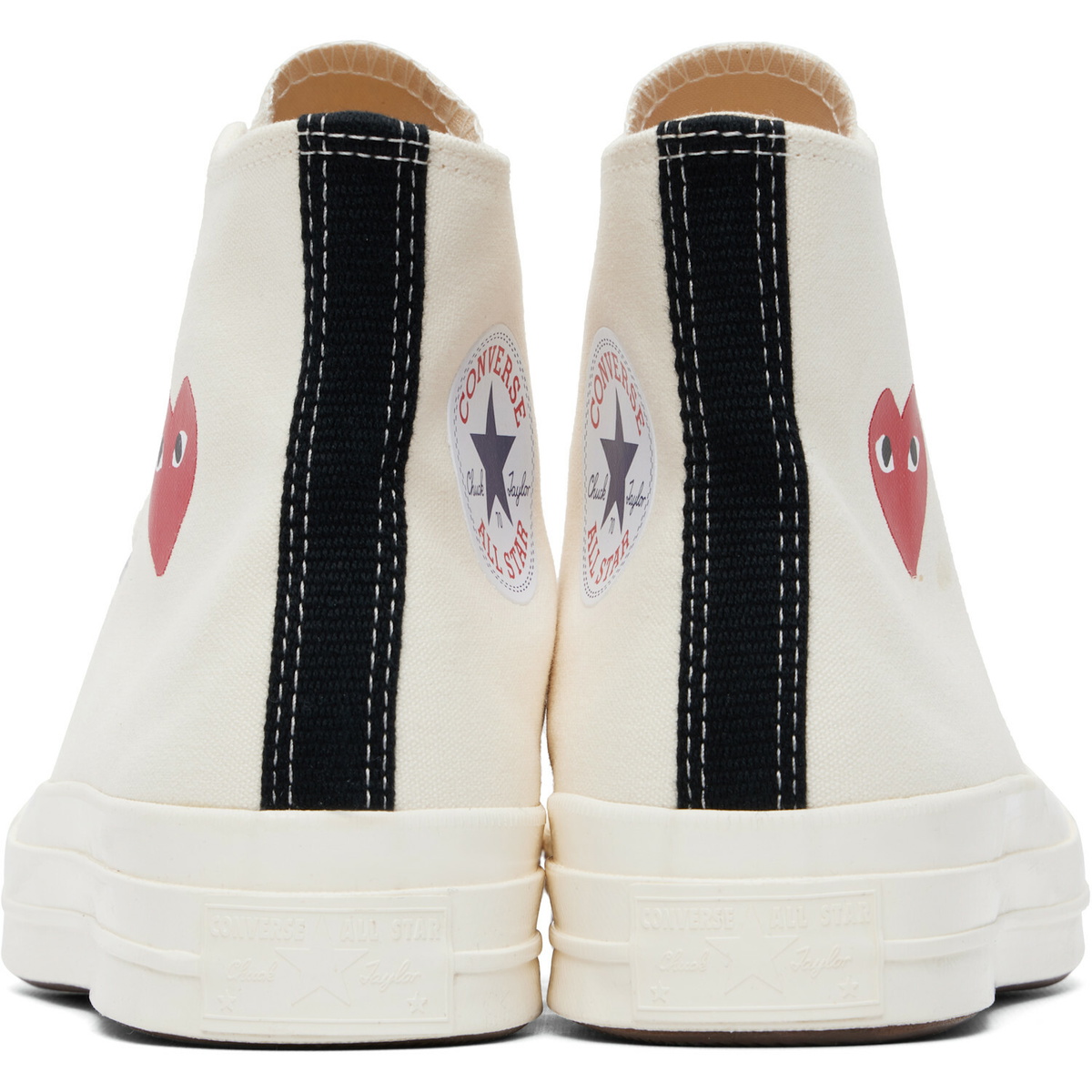 COMME des GARÇONS PLAY Off-White Converse Edition Chuck 70 OG Single Heart Sneakers