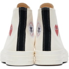 COMME des GARÇONS PLAY Off-White Converse Edition Chuck 70 OG Single Heart Sneakers