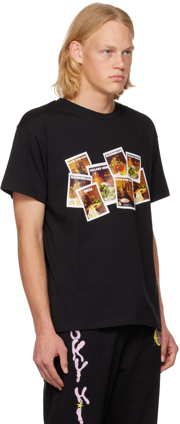 Sky High Farm Workwear Black Denim Tears Edition Printed T-Shirt