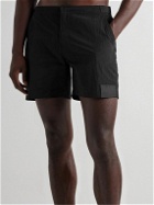 HAYDENSHAPES - Cruiser Straight-Leg Mid-Length Logo-Appliquéd Swim Shorts - Black
