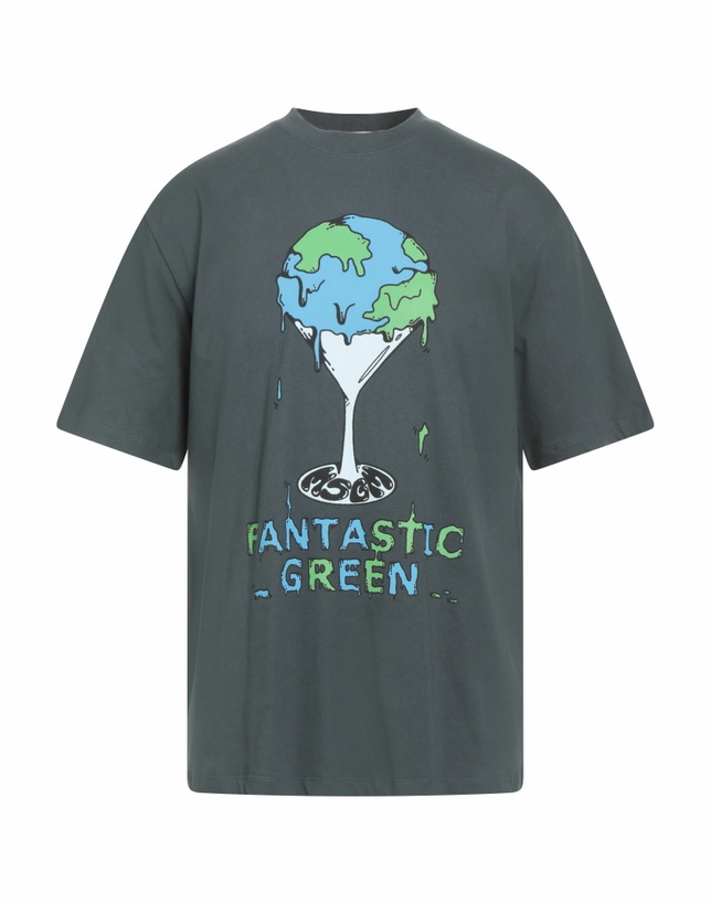 Photo: Msgm Mens T-shirt in Charcoal