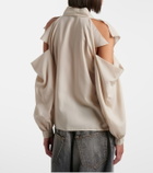 Acne Studios Bow-detail cutout blouse