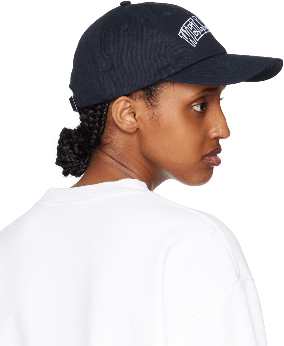キャップ SPORTY & RICH WELLNESS IVY HAT NAVY Sporty & Rich Navy 'Wellness' Ivy Cap Sporty & Rich
