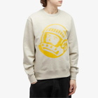 Billionaire Boys Club Men's Helmet Logo Crewneck Sweatshirt in Oat Marl