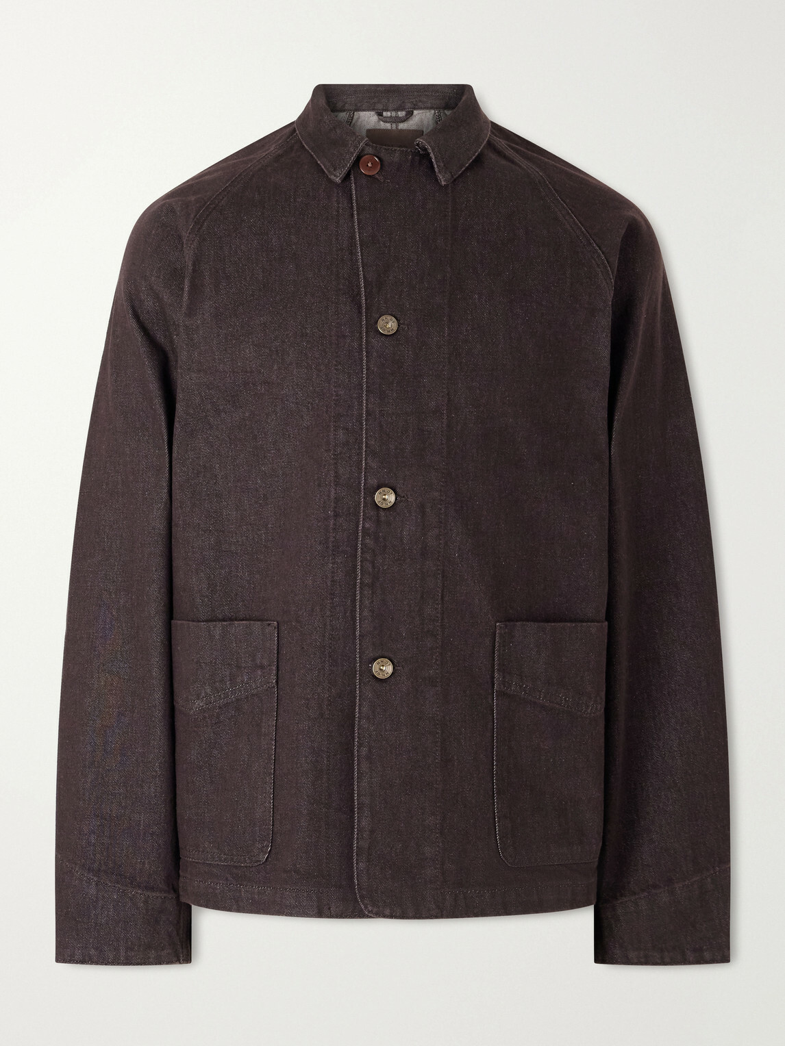 NN07 - Aiko Organic Denim Blouson Jacket - Brown