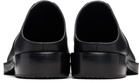 Dries Van Noten Black Leather Clogs