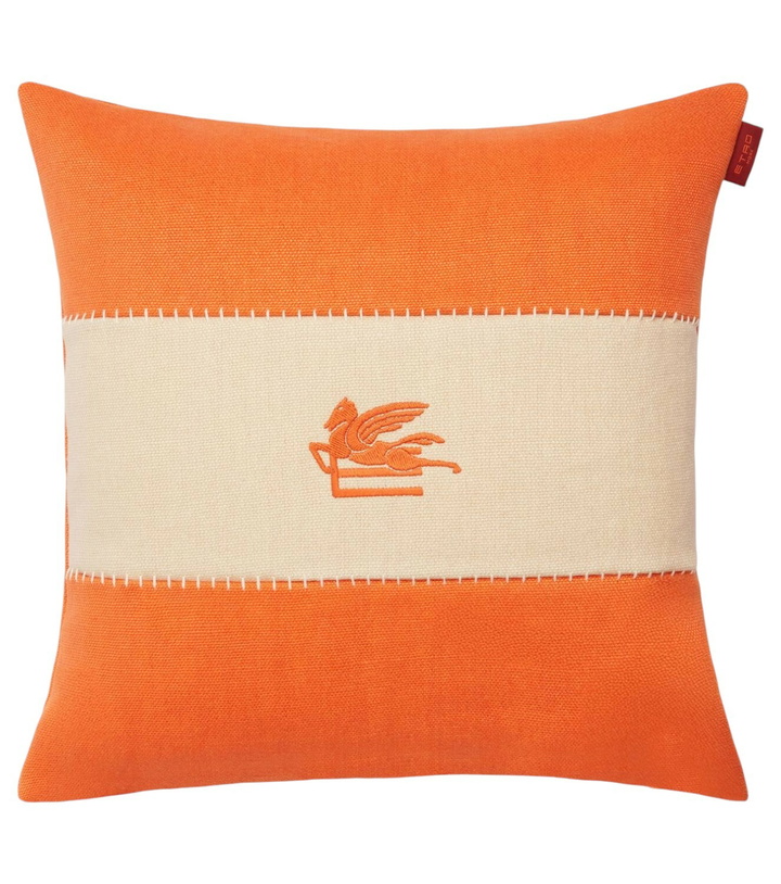 Photo: Etro Pegaso embroidered linen cushion