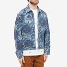Kenzo Paris Men's Pixel Denim Jacket in Midnight Blue