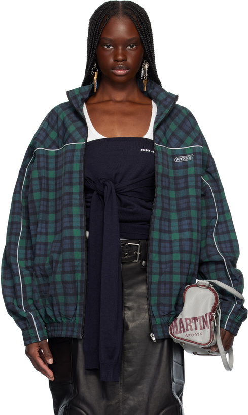 Photo: Martine Rose Navy & Green Oversized Track Jacket