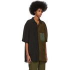 Song for the Mute Black and Brown Oversized Short Sleeve Shirt