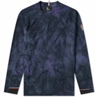 Moncler Grenoble Men's Long Sleeve Tie Dye T-Shirt in Navy