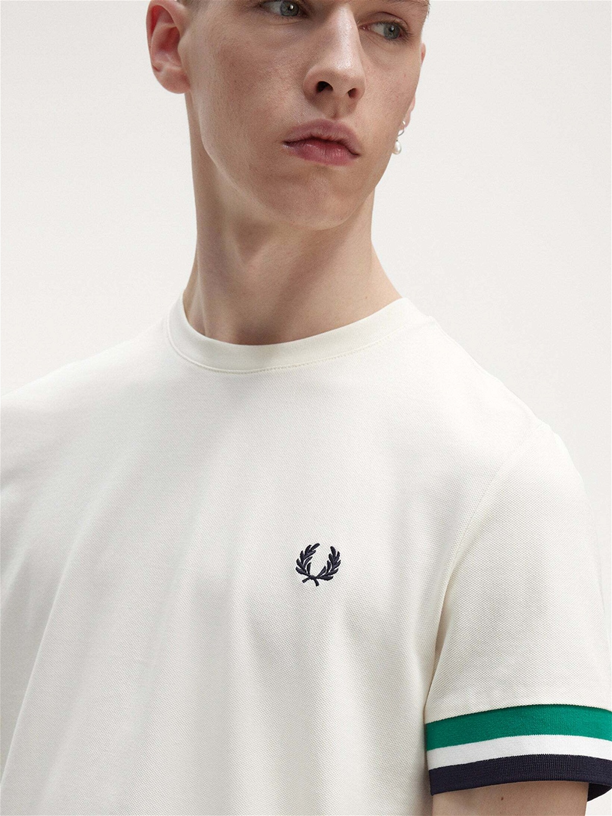 Fred Perry T Shirt White Mens Fred Perry