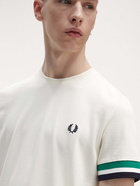 Fred Perry T Shirt White   Mens