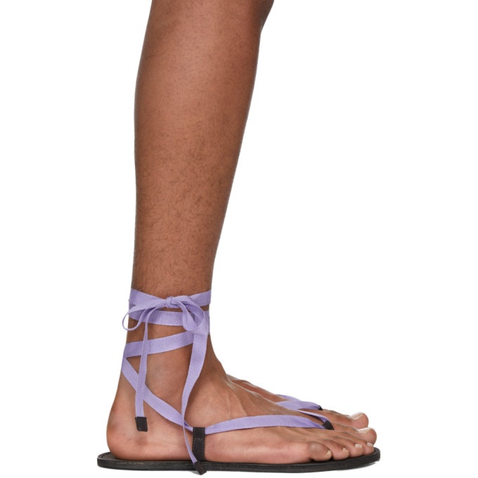 Photo: Haider Ackermann Purple Bismuth Anthracite Sandals
