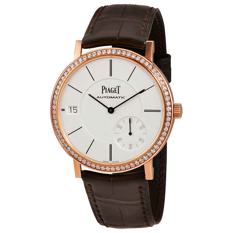 Piaget Altiplano Silver Dial 18K Rose Gold Diamond Mens Watch G0A38139