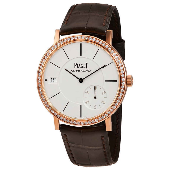 Photo: Piaget Altiplano Silver Dial 18K Rose Gold Diamond Mens Watch G0A38139
