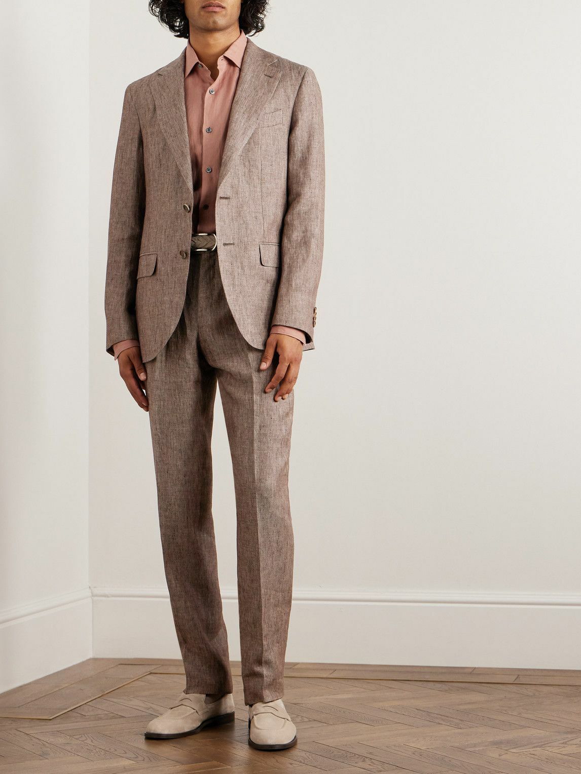 ASOS Wedding Tapered Suit Pants In Camel Wool Mix Tartan Check in Natural  for Men  Lyst Canada