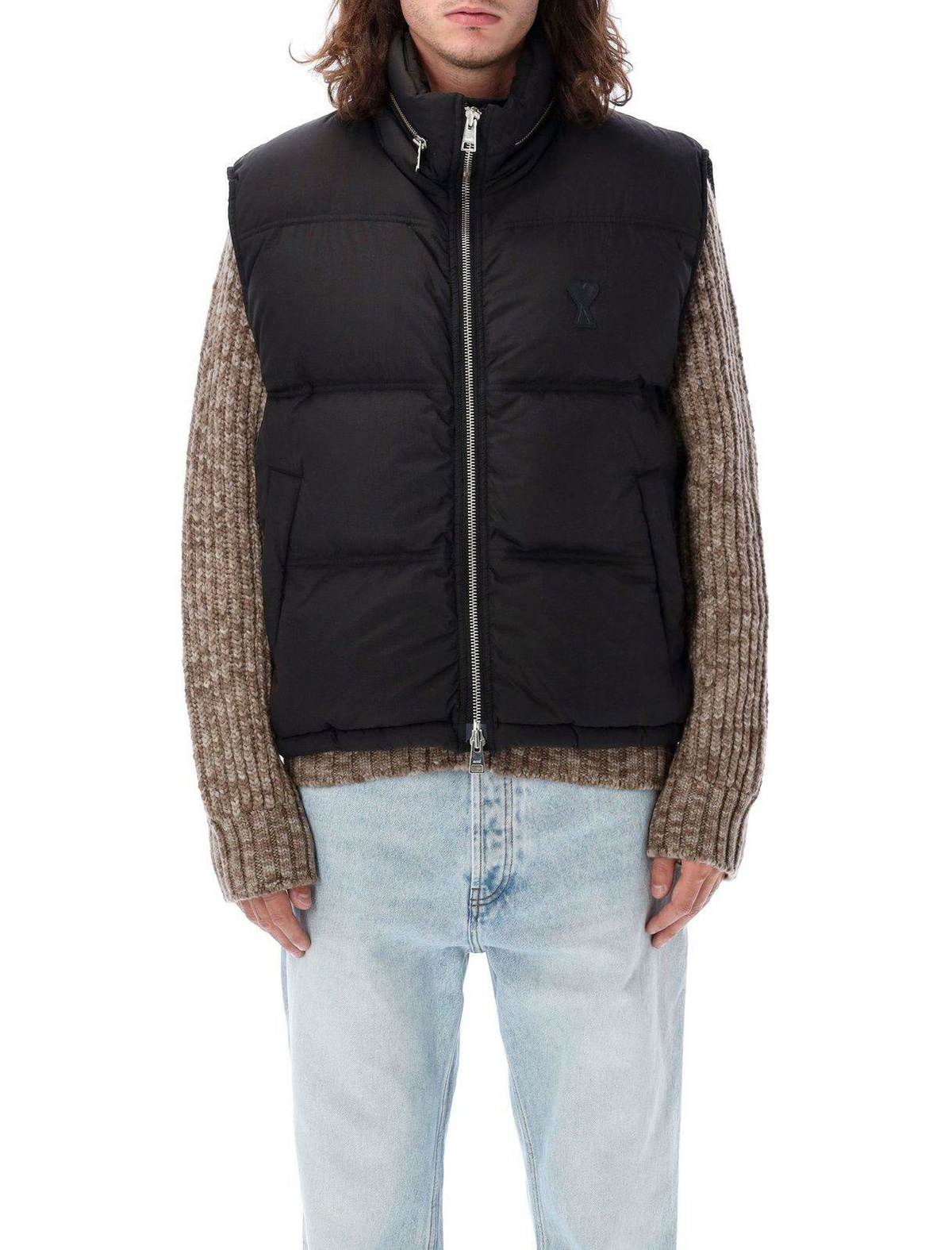 【送料&関税込】Ami Alexandre Mattiussi Melange Grey Wool Bl 1.jpg